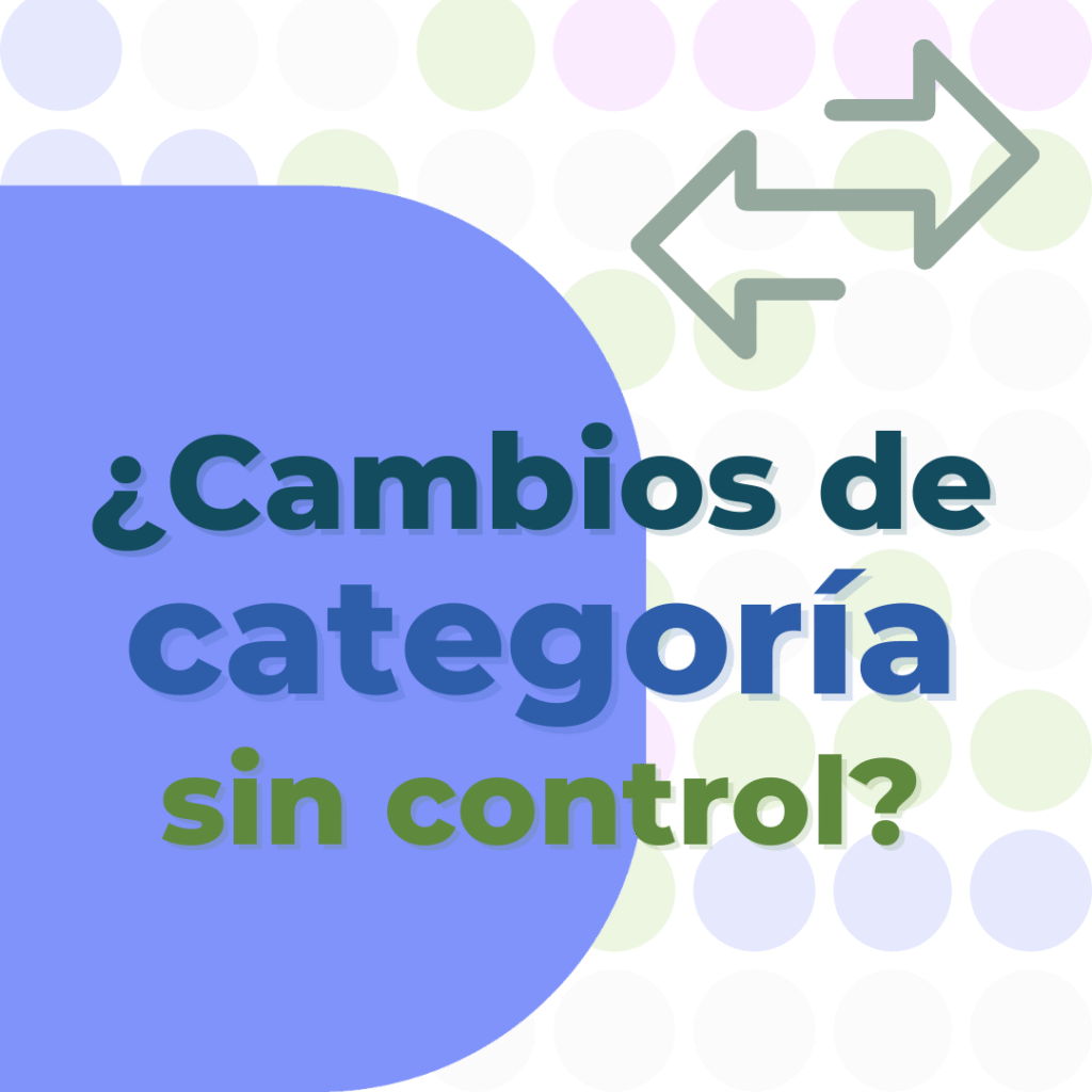 cambios de categoría
